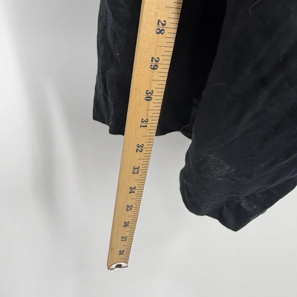 Rumer Freya‎ Jumpsuit Size XL black linen halter tie neck resort wear